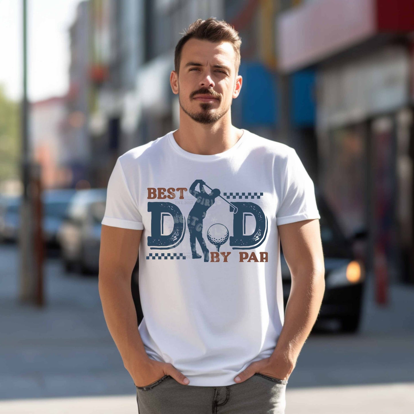 Best Dad By Par Golf T-Shirt – Funny Father's Day Gift for Golfing Dads