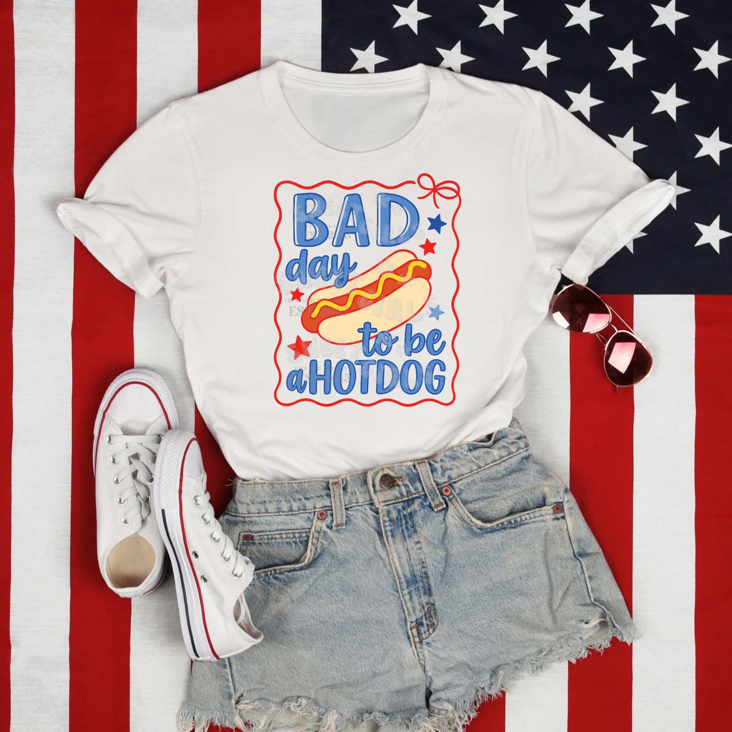 Bad Day To Be A Hotdog DTF Heat Transfer – Funny Summer Cookout Graphic