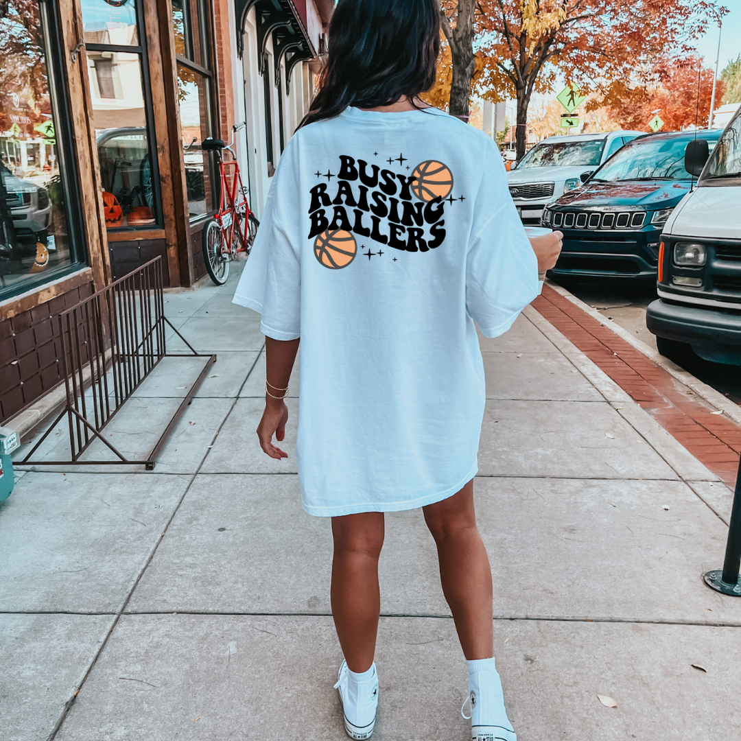 Busy Raising Ballers (Basketball) Tees & DTFs