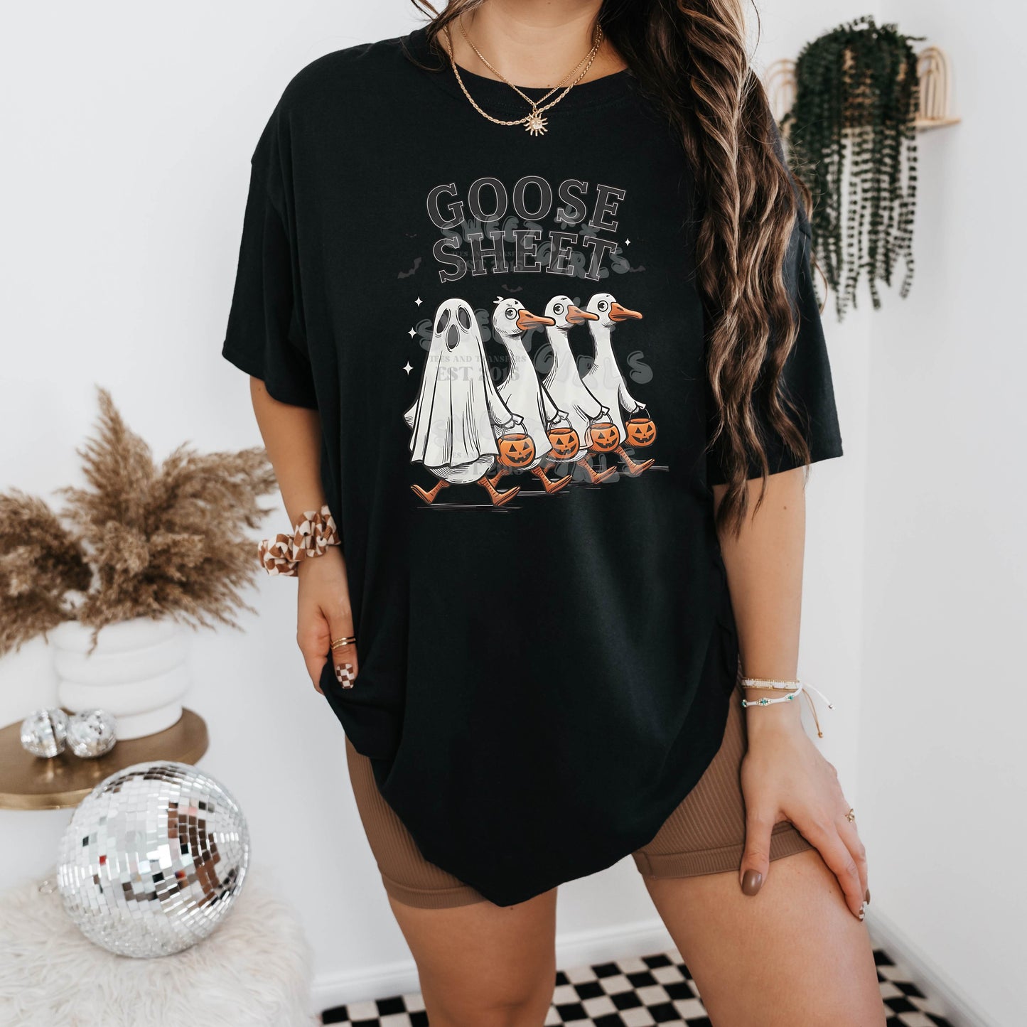 Goose Sheet DTF Transfer – Funny Halloween Goose Iron-On – Ready to Press Heat Transfer for Trick-or-Treat Goose Fans & Costume Humor