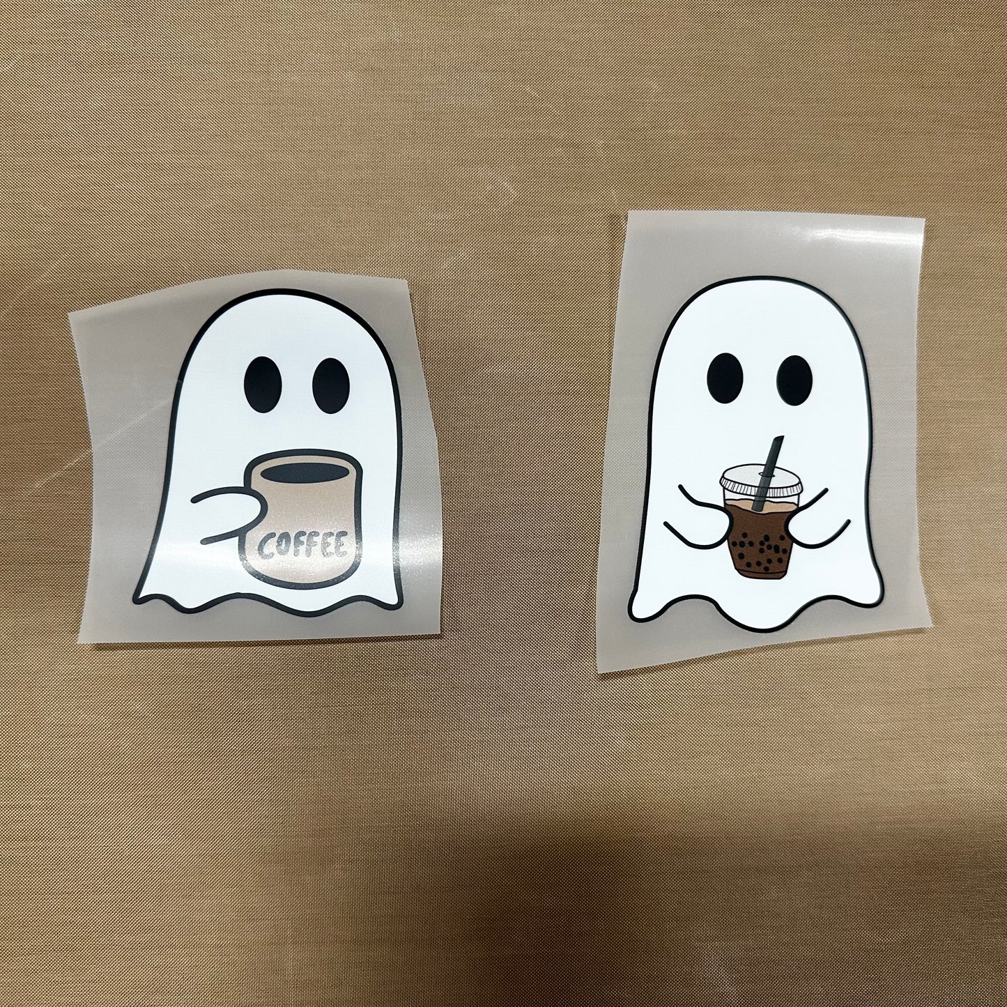 Coffee and Boba Ghost DTF