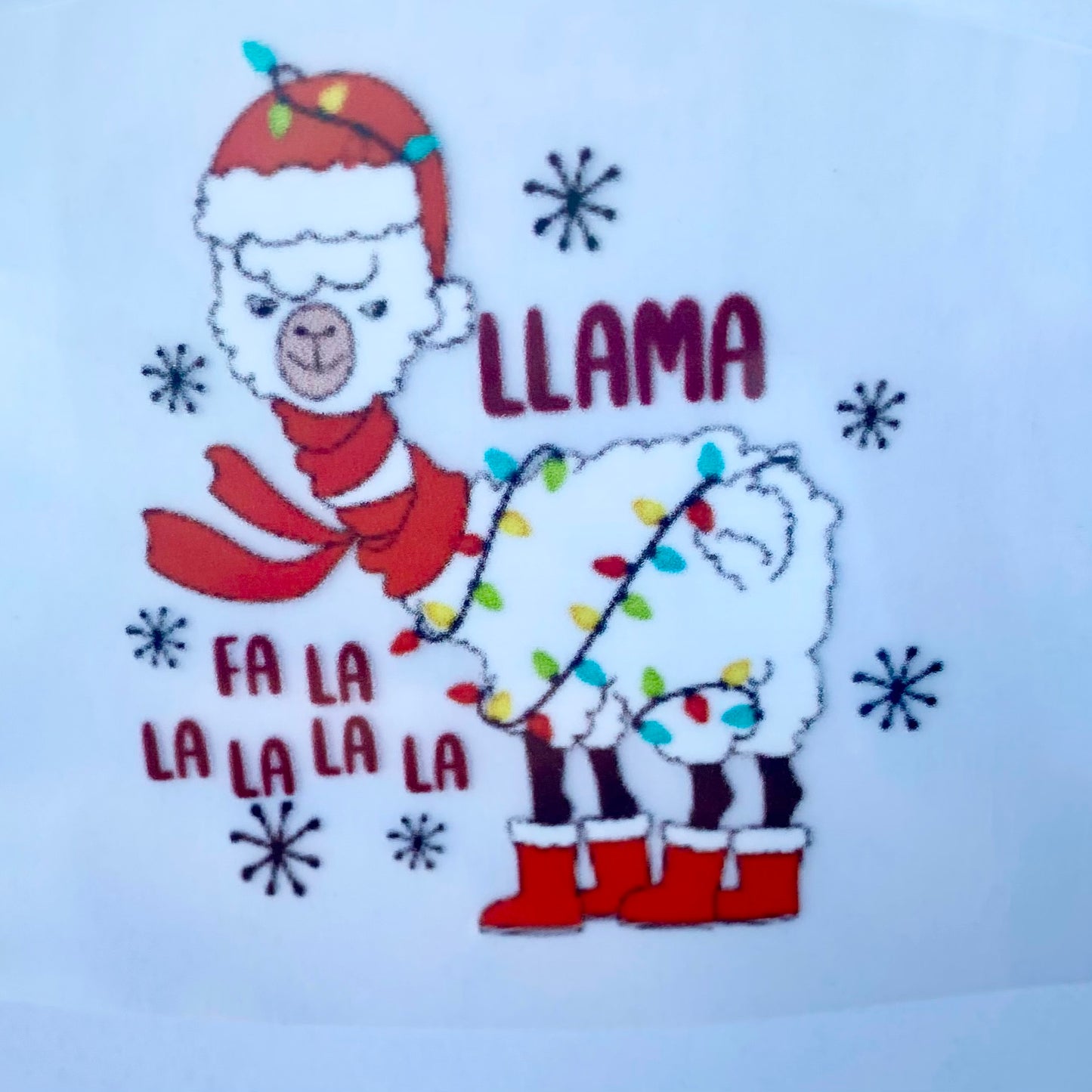 Fa La La Llama DTF Print