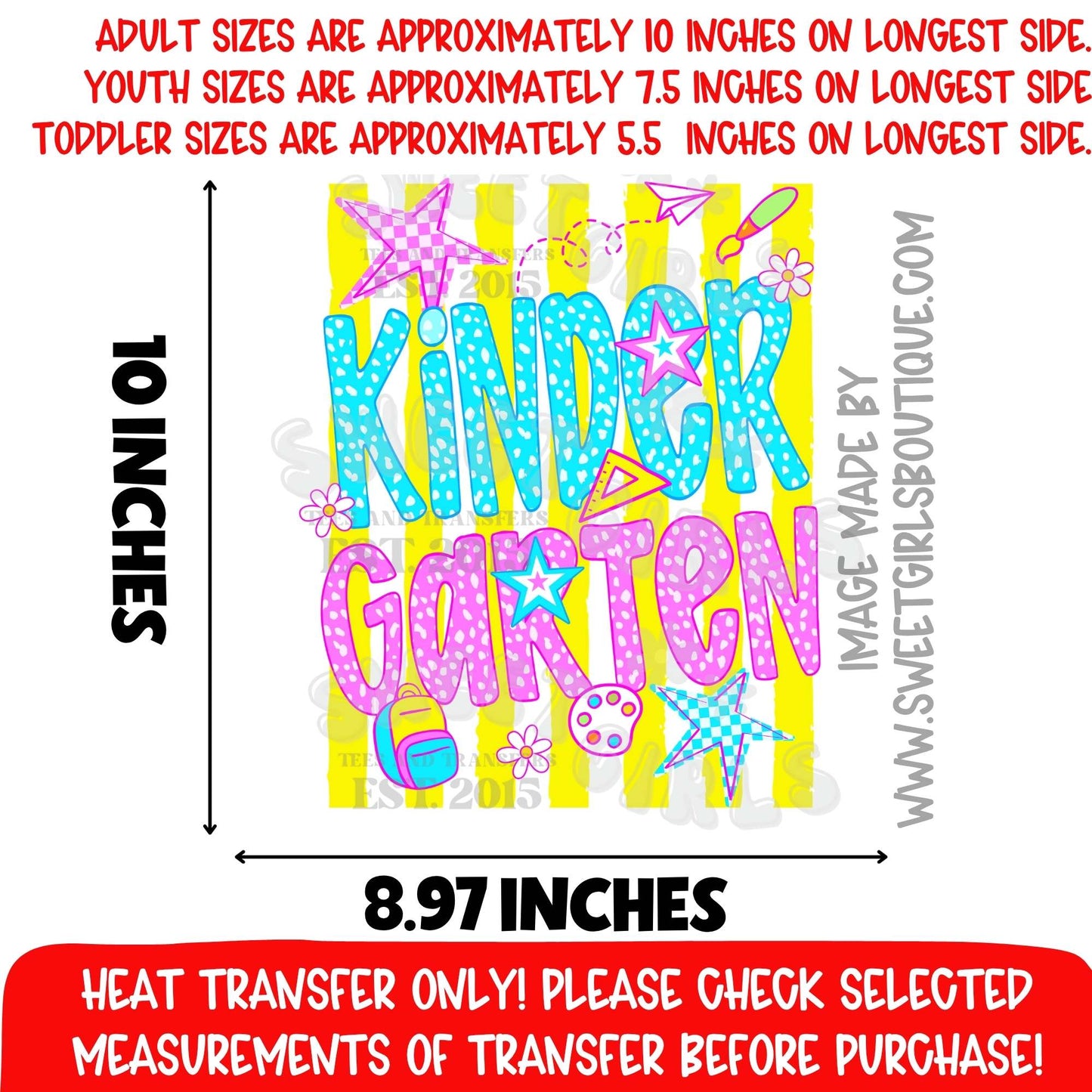 Pre-K Through Fourth Grade Trendy Retro School Grade DTF Prints for Kids Back to School DTF Heat Transfer β PreK to 4th Grade Kids Shirt Design β Fun Elementary