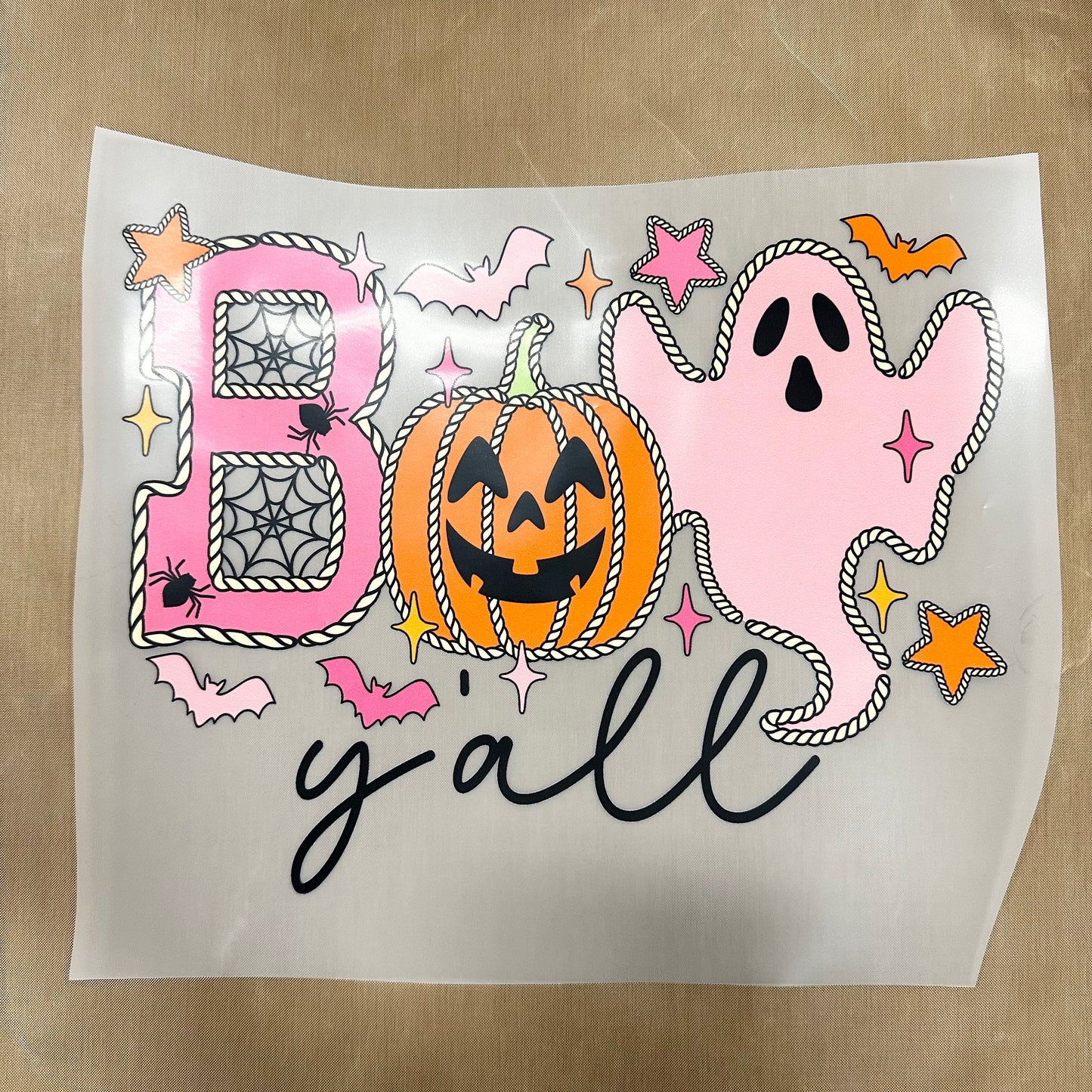 Boo Y'all DTF and Sublimation print