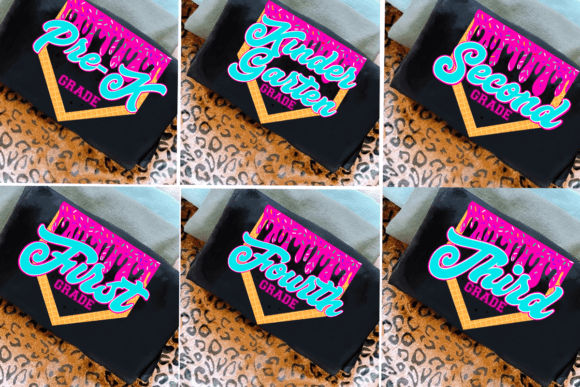 Pink Drip Back to School Heat Transfer – PreK to 5th Grade DIY Shirt Design