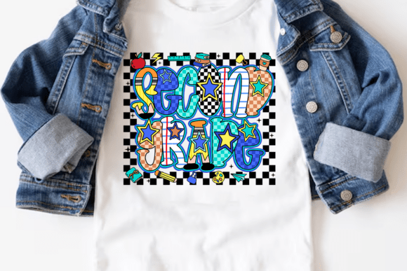 Star Checker Back to School DTF Transfers – Pre-K to 5th Grade Heat Press Designs for Kids' Shirts