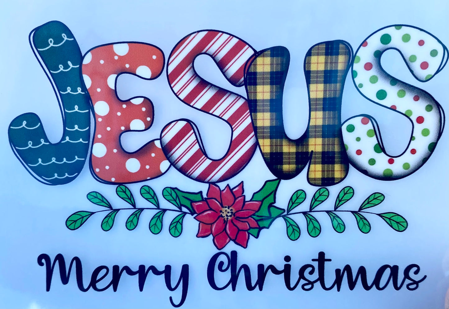 Merry Christmas Jesus DTF Print