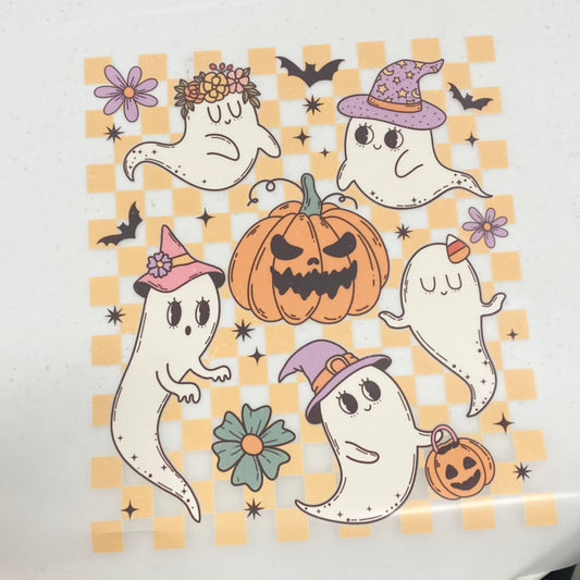 Pumpkin and Ghost DTF