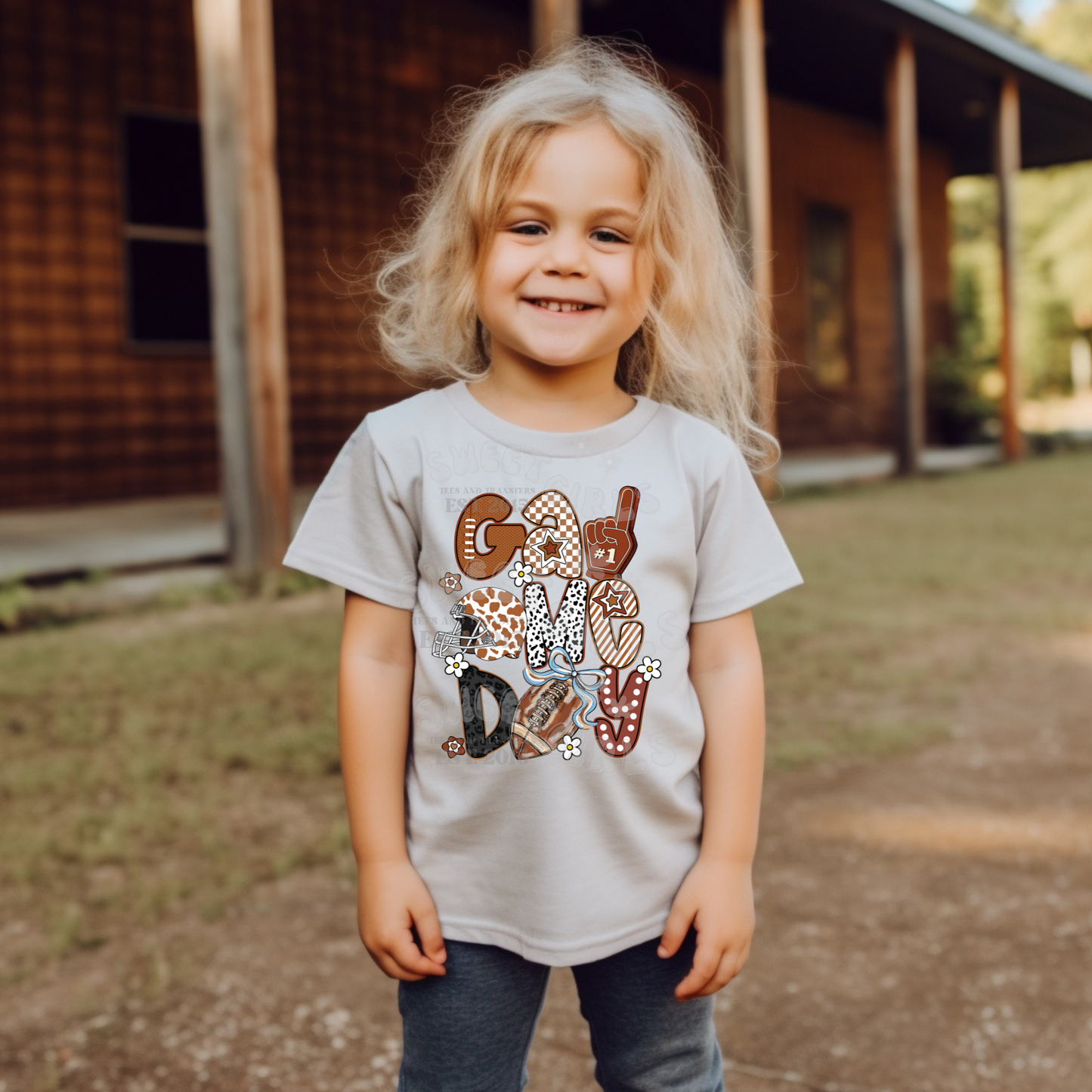 Trendy Game Day Heat Transfer – Western Cow Print Football Helmet, Retro Stars, and Bow – Ready to Press DTF for Fall Sports Shirts, Fans & Tailgate DIYs