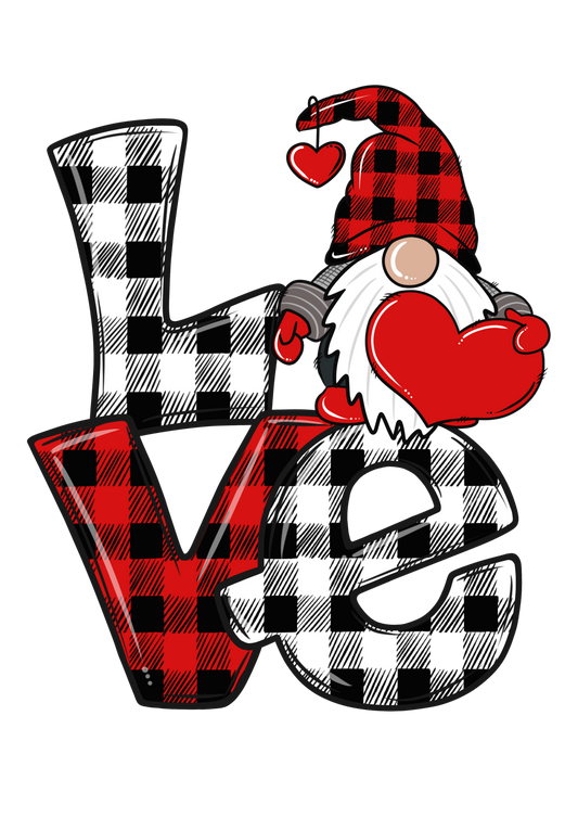 Gnome Love DTF Print