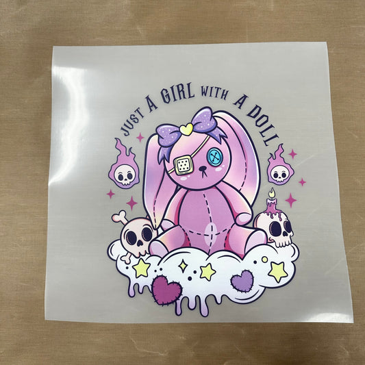 A Girl and Her Doll DTF