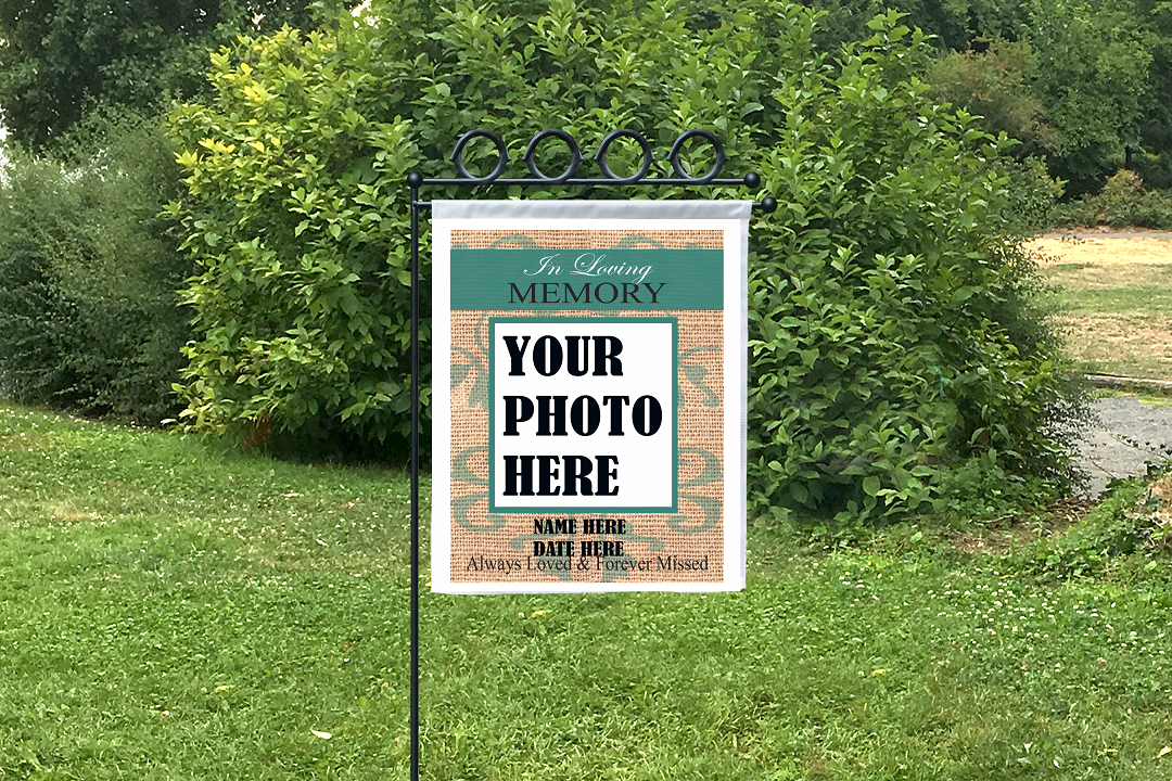 *EMAIL/MESSAGE PICTURE* Memorial Garden Flag, Flag for Outdoor, Customized Yard Decor, Custom Lawn Banner, Welcome Decoration
