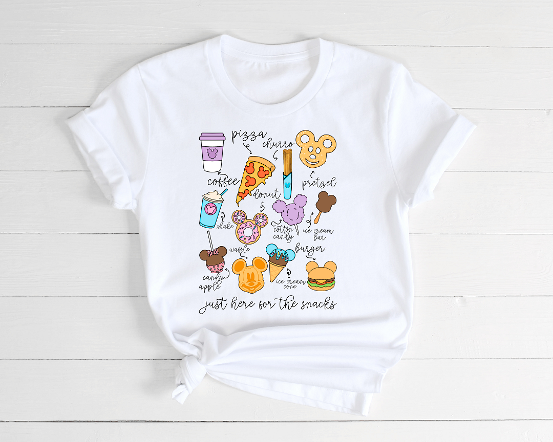 Here For The Snacks Adult Tee, Raglan, or Sweatshirt