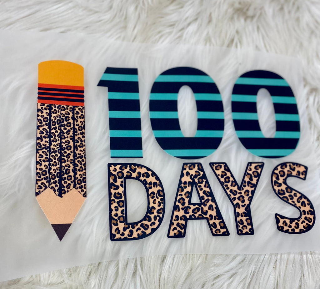100 Days Leopard Tees & DTF