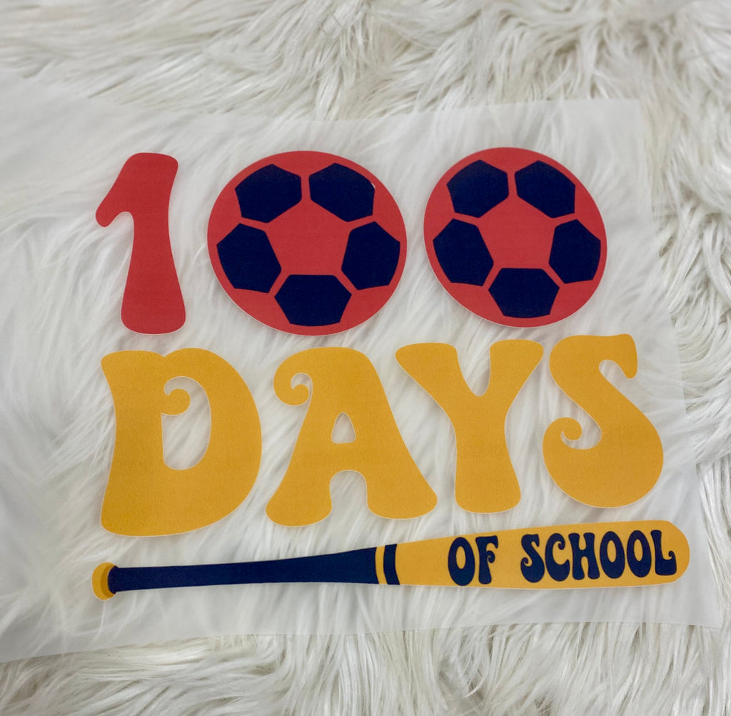 100 Days of School (Sports) Tees & DTFs
