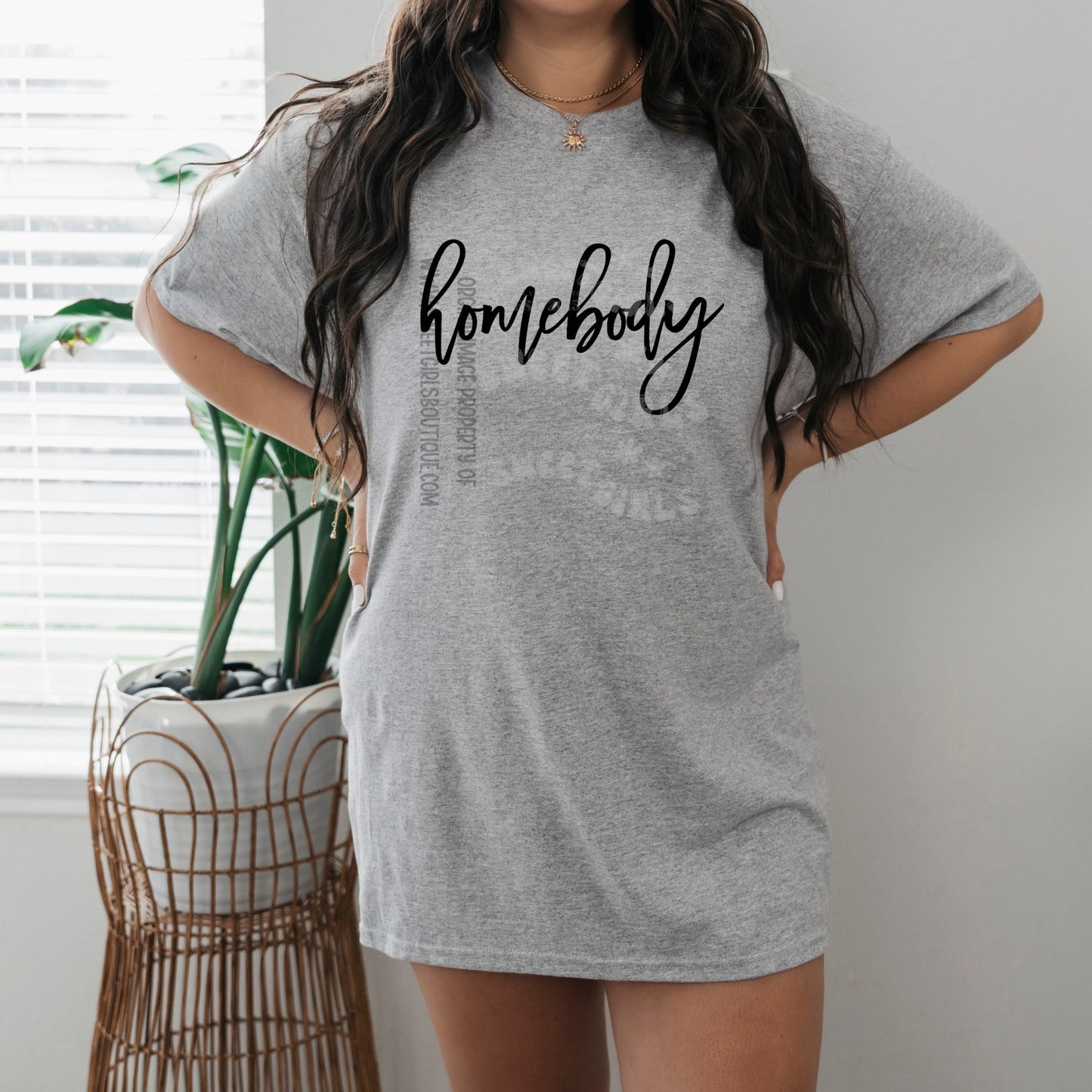 Homebody Heat Transfer DTF – Comfy Lettering, Script Style, Lazy Day Vibes