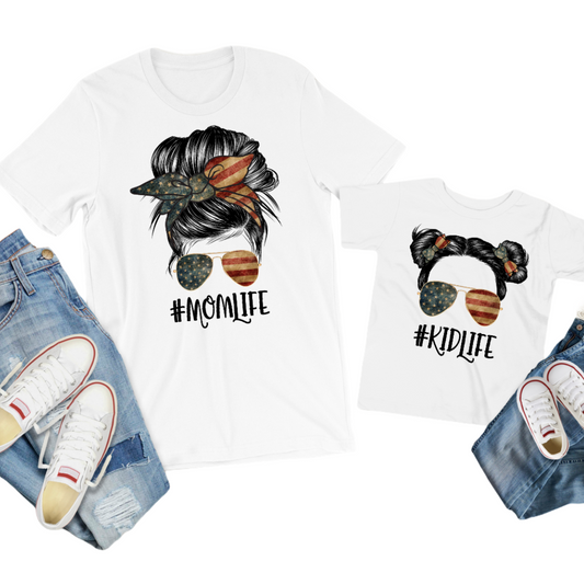 America Mom & Mini Tees & DTFs
