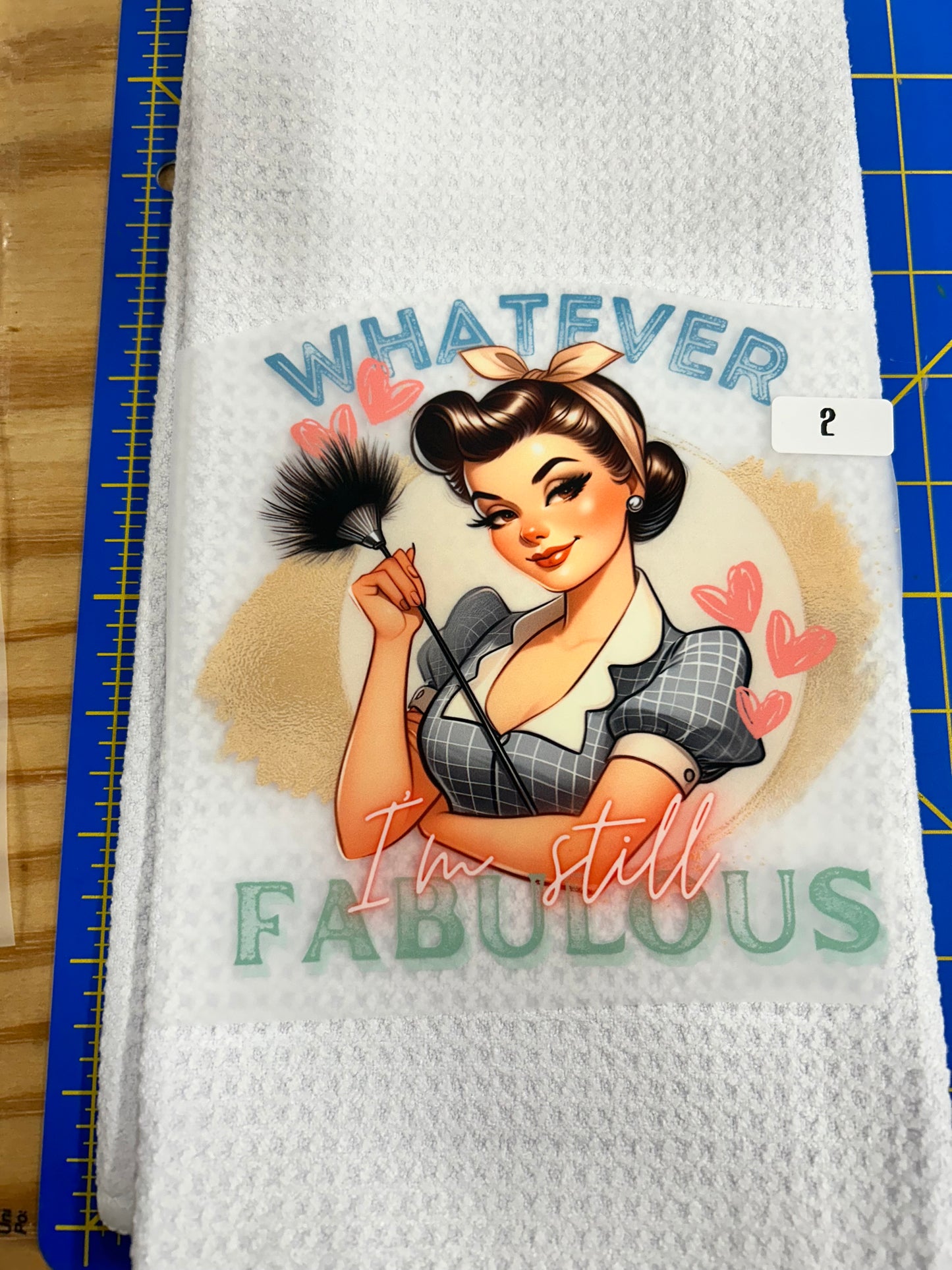 3 FLASH SALE DISH TOWEL HEAT TRANSFER DTF KITCHEN TOWEL PRESS ON FARMHOUSE FUNNY DIY DECOR NOT A TOWEL