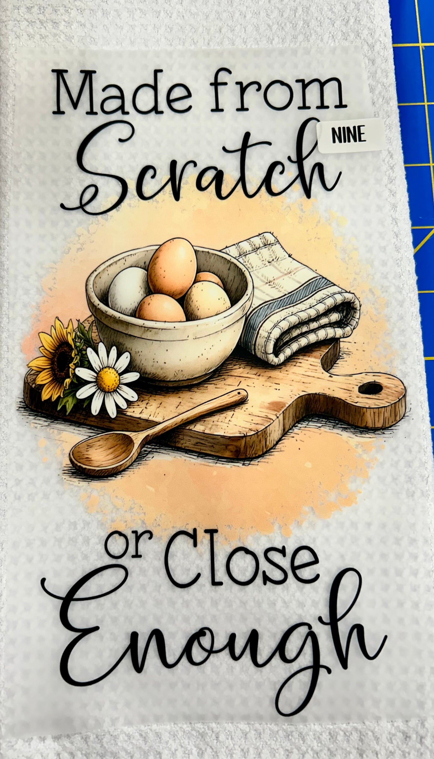 3 FLASH SALE DISH TOWEL HEAT TRANSFER DTF KITCHEN TOWEL PRESS ON FARMHOUSE FUNNY DIY DECOR NOT A TOWEL