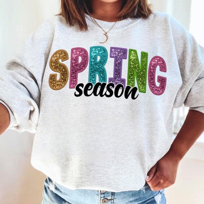 Spring Season Faux Glitter Tees & DTFs