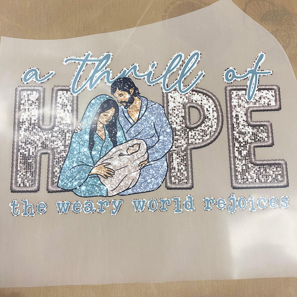 A Thrill of Hope DTF print
