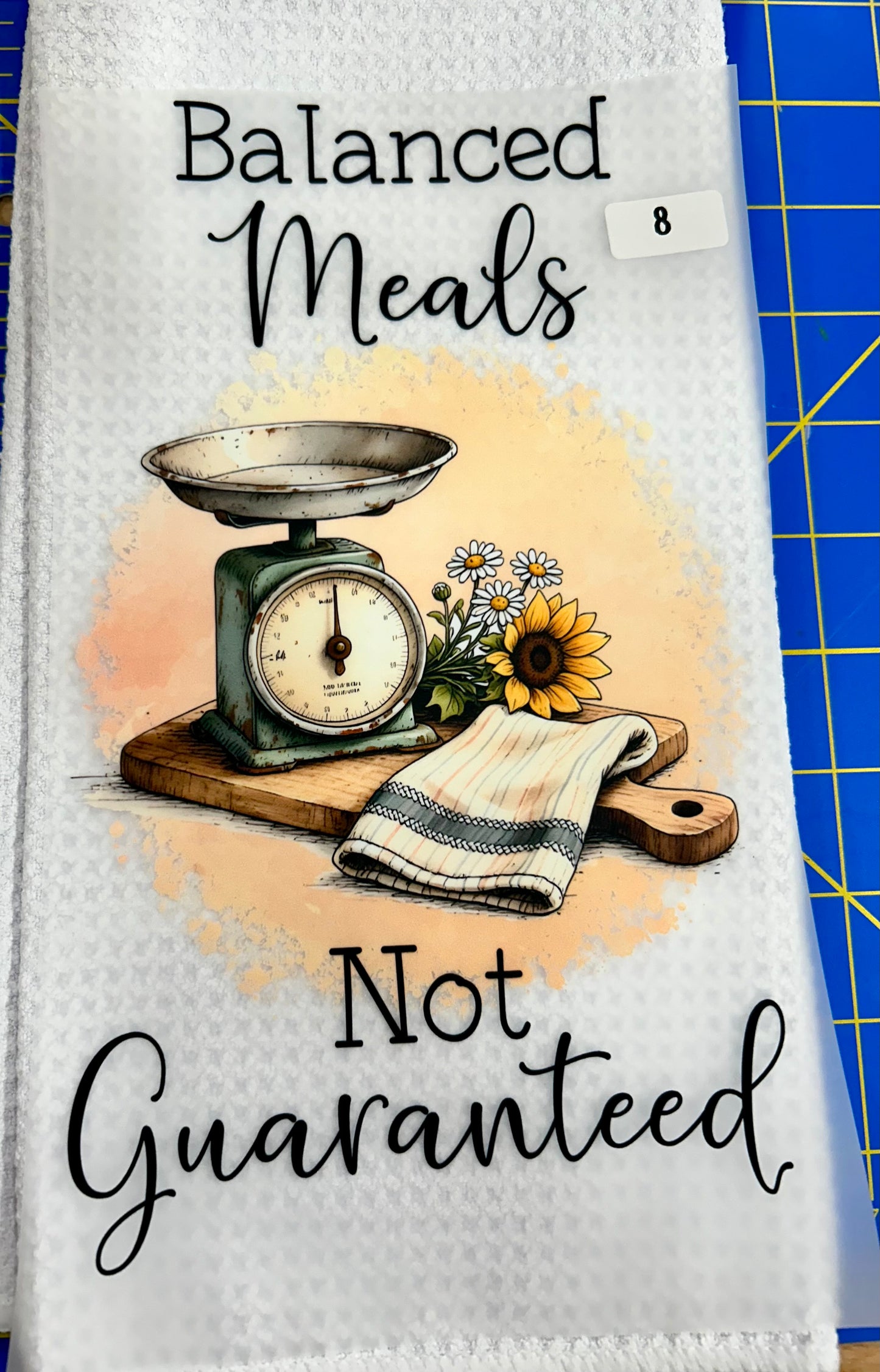 3 FLASH SALE DISH TOWEL HEAT TRANSFER DTF KITCHEN TOWEL PRESS ON FARMHOUSE FUNNY DIY DECOR NOT A TOWEL