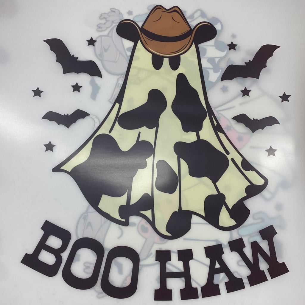 Cow Print BOO Haw DTF and Sublimation print