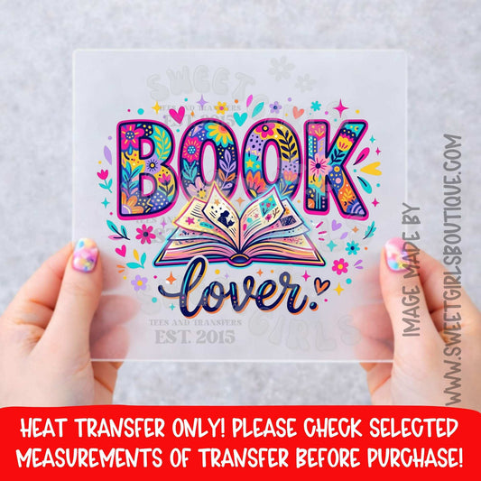 Book Lover DTF Heat Transfer Not A Shirt