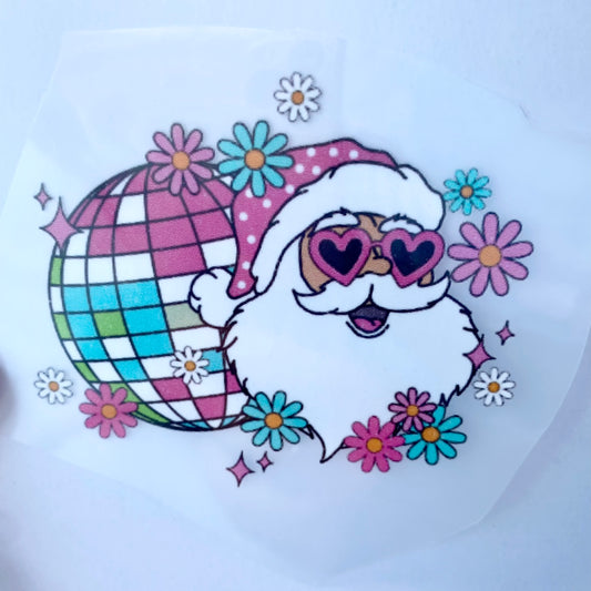 Disco Santa DTF Print
