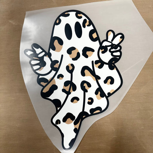 Groovy Leopard Print Ghost DTF