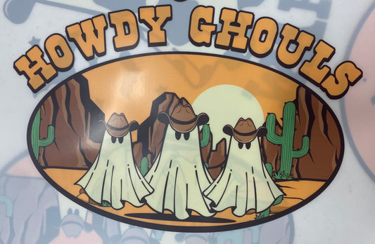Howdy Ghouls DTF and Sublimation print
