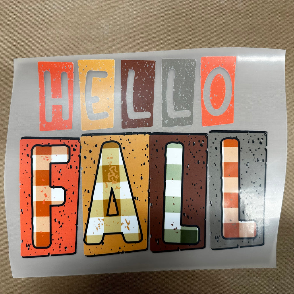 Hello Fall DTF and Sublimation print