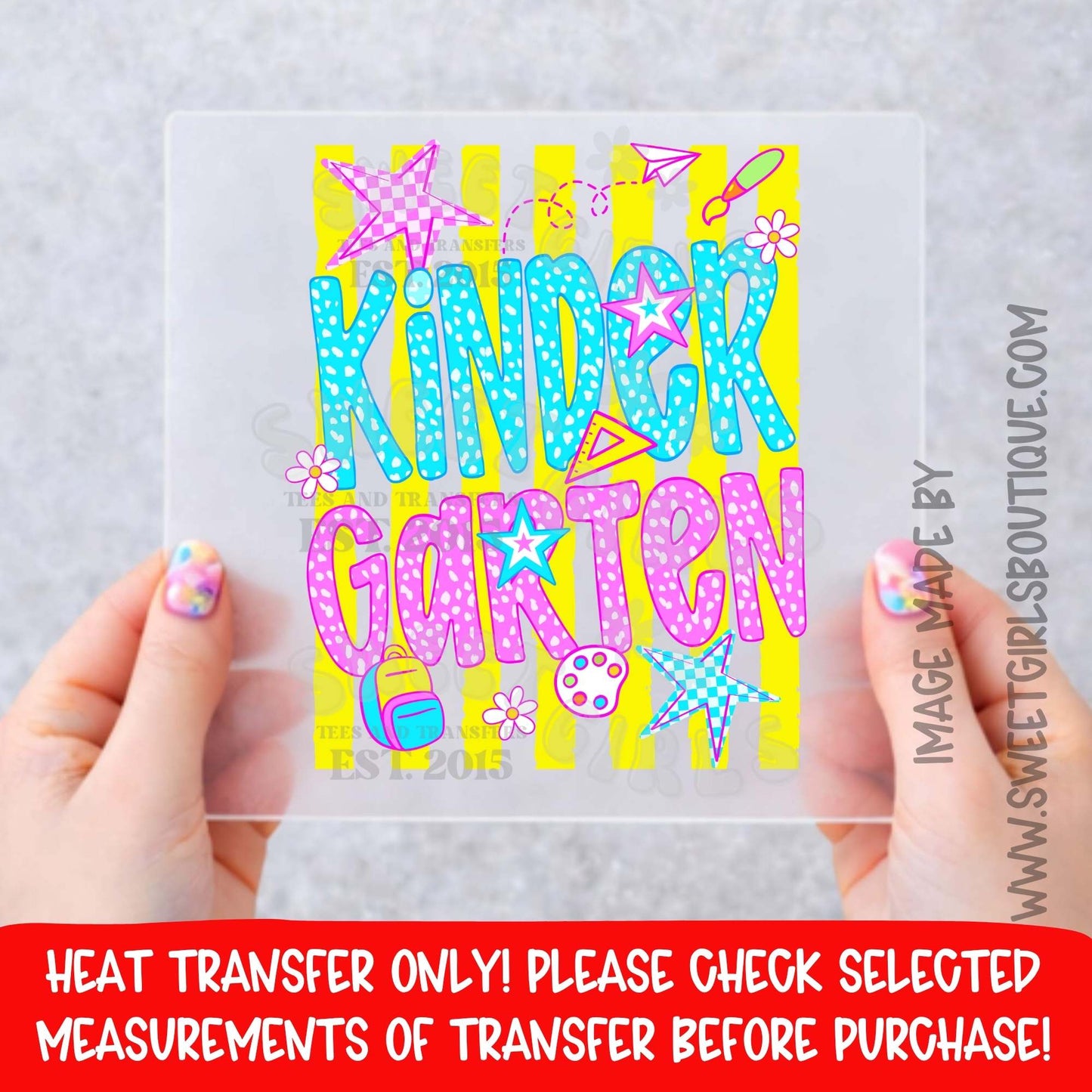 Pre-K Through Fourth Grade     Trendy Retro School Grade DTF Prints for Kids Back to School DTF Heat Transfer – PreK to 4th Grade Kids Shirt Design – Fun Elementary