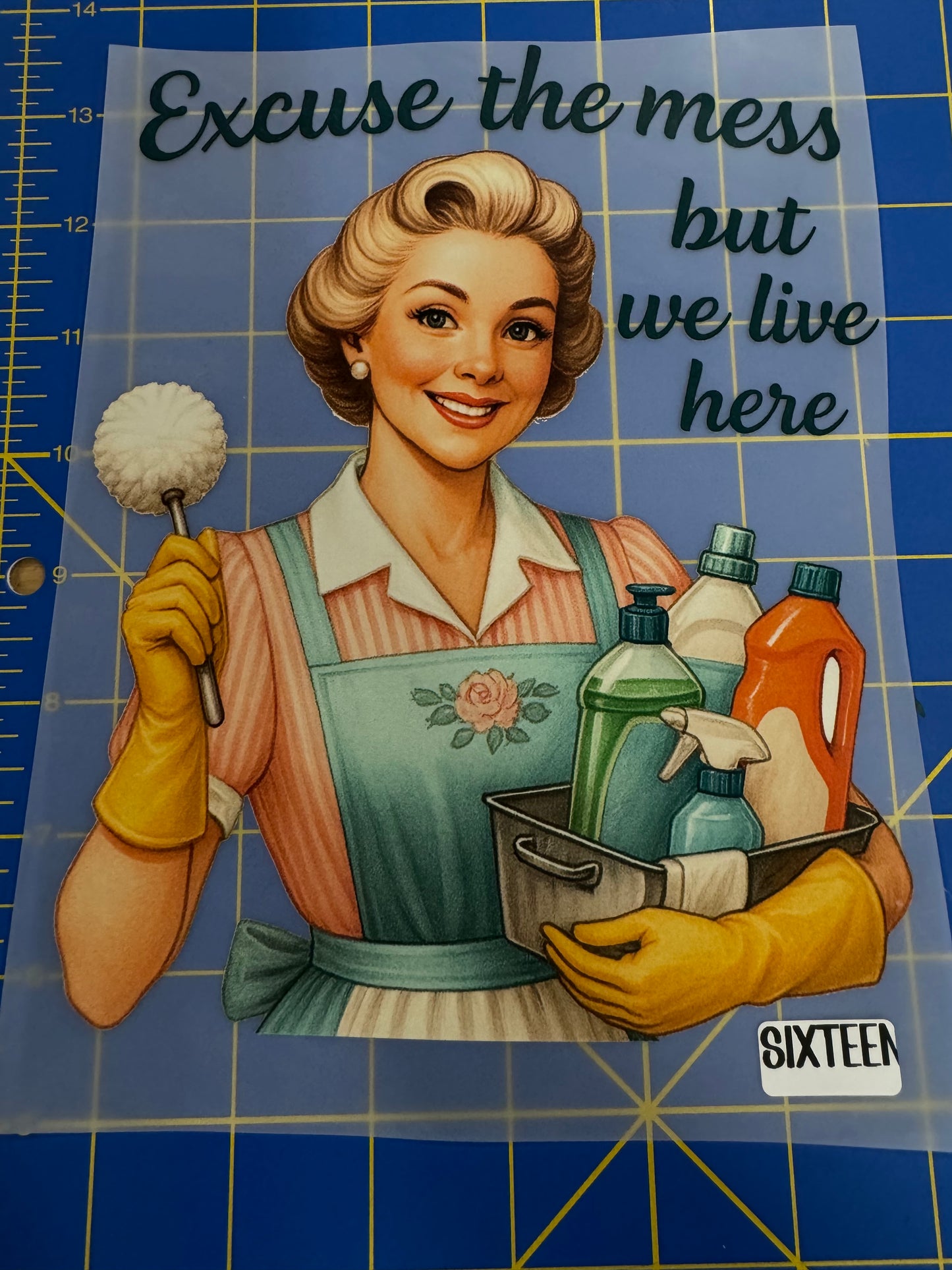FLASH SALE #5 DISH TOWEL HEAT TRANSFER DTF KITCHEN TOWEL PRESS ON DIY DECOR NOT A TOWEL
