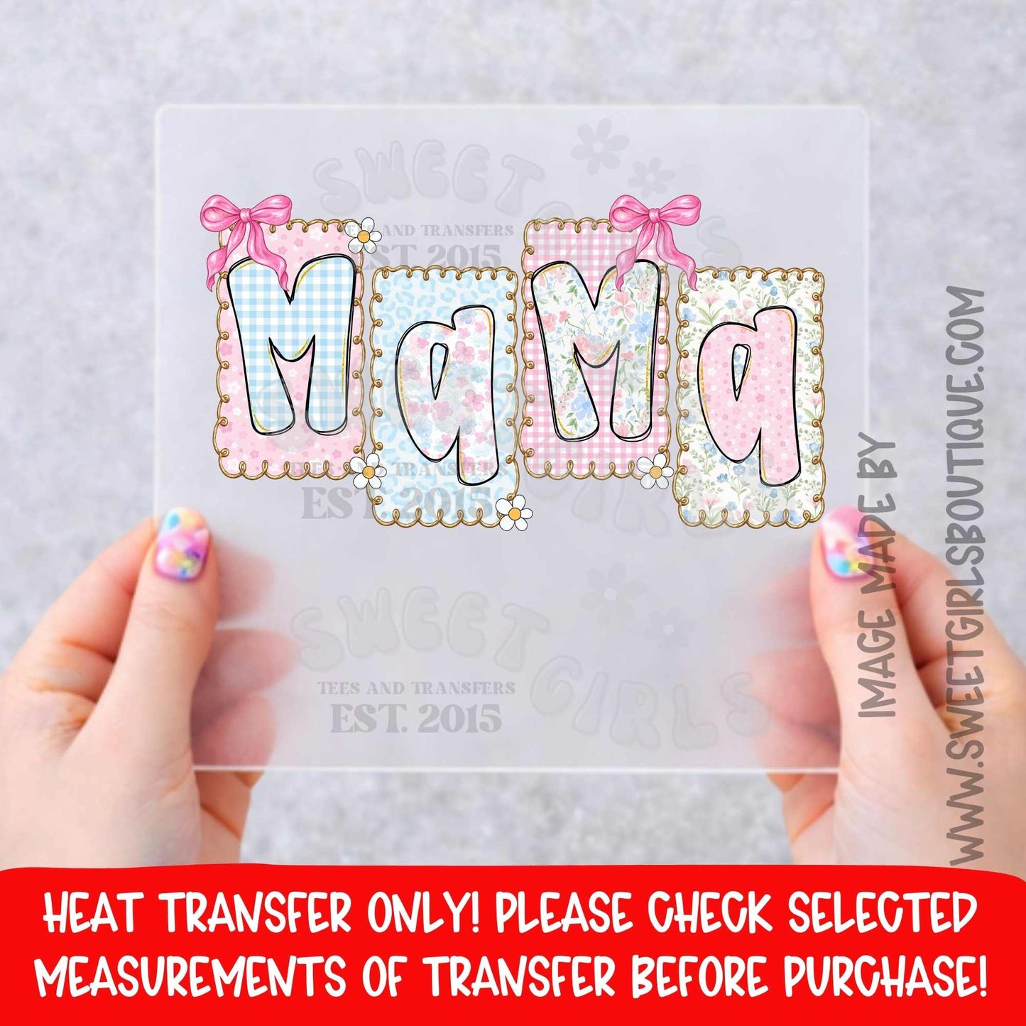 Mama Pastel Patch Letters MAMA PASTEL PATCH LETTERS Mama Pastel Patch Letters HEAT TRANSFER DTF HEAT TRANSFER NOT A SHIRT MAMA PASTEL PATCH LETTERS HEAT TRANSFER
