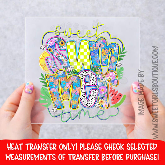 SWEET SUMMER TIME BRIGHT FLORAL CHECKER DTF HEAT TRANSFER NOT A SHIRT HEAT TRANSFER READY TO PRESS DTF PRINT