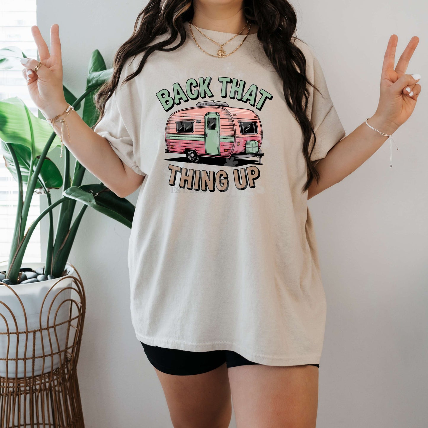 Back That Thing Up Retro Camper DTF Heat Transfer