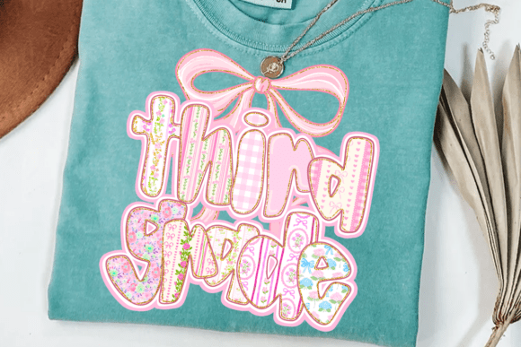 Pastel Bow School DTF Heat Transfers – Pre-K to 5th Grade – Pink Grandmillennial Iron-On Shirt Designs for Girls