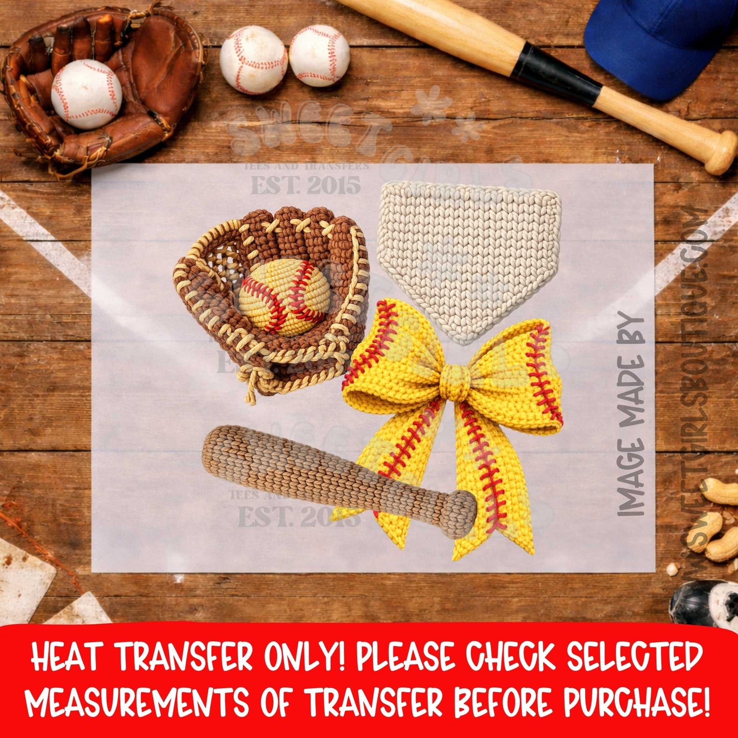 SOFTBALL BOW SOFTBALL MOM CROCHET SOFTBALL GLOVE BAT HOME PLATE GAME DAY GIRLS SOFTBALL GRAPHIC heat transfer NOT A SHIRT