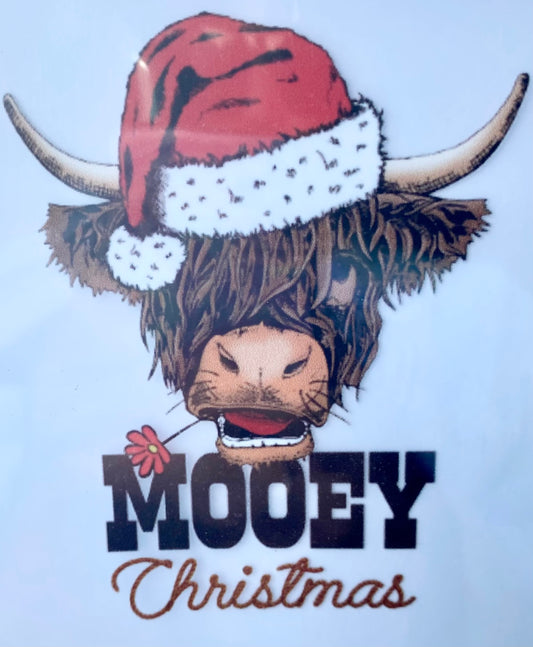 Mooey Christmas DTF Print