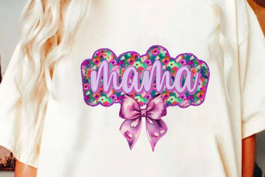 Preppy Floral Mama Coquette T-Shirt