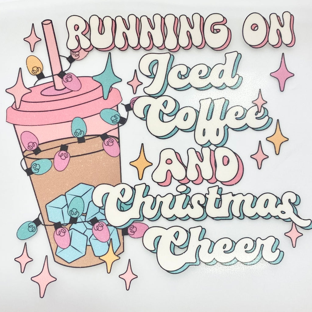 Iced Coffee and Christmas Cheer DTF Print