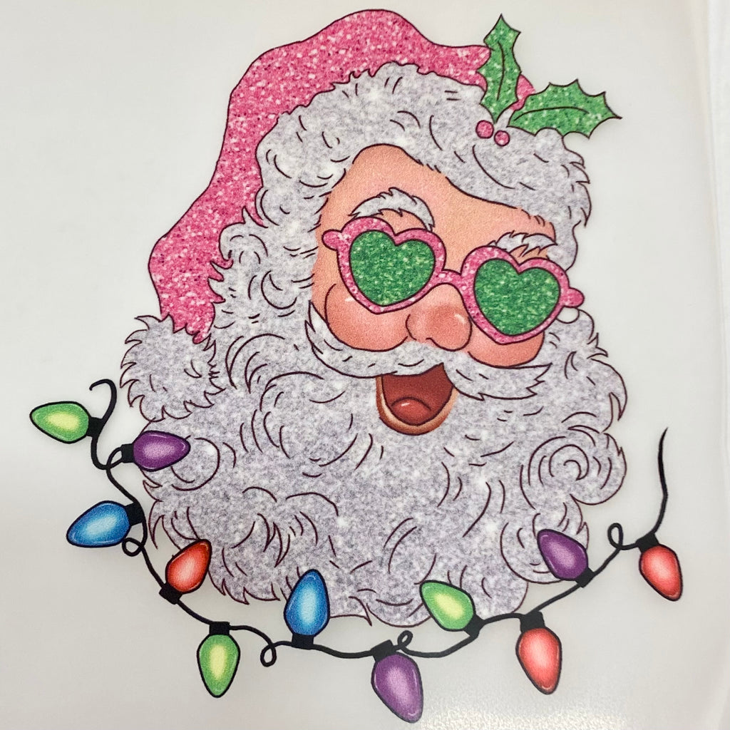 Santa with sunglasses DTF print