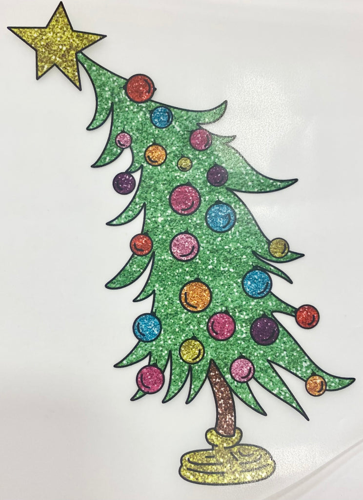 Sparkly Christmas Tree DTF print