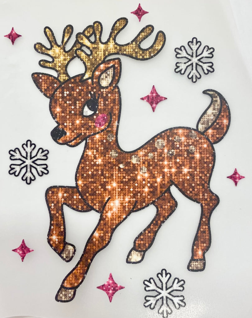 Reindeer (Sparkly) DTF Print