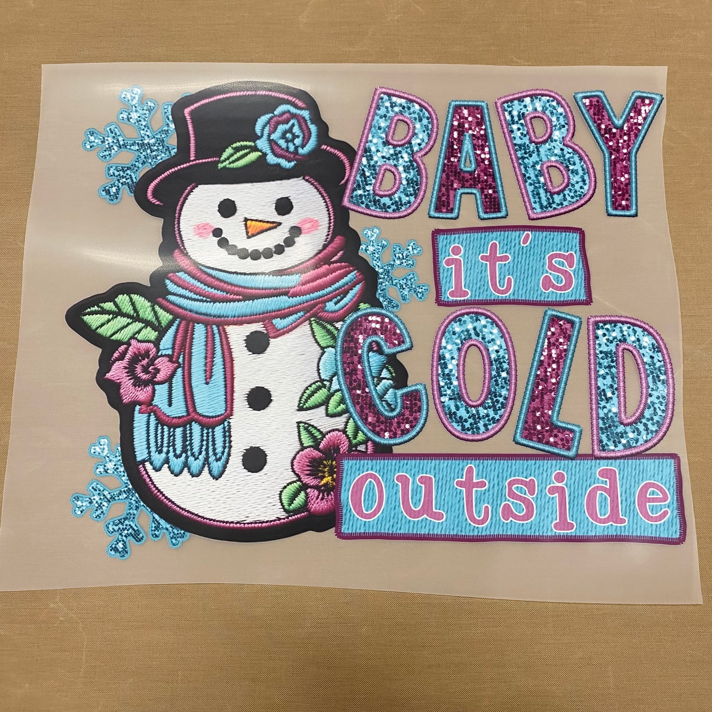Baby it's Cold Outside (sparkly) DTF Print