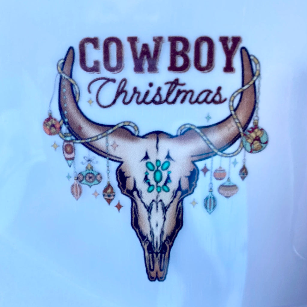 Cowboy Christmas DTF Print