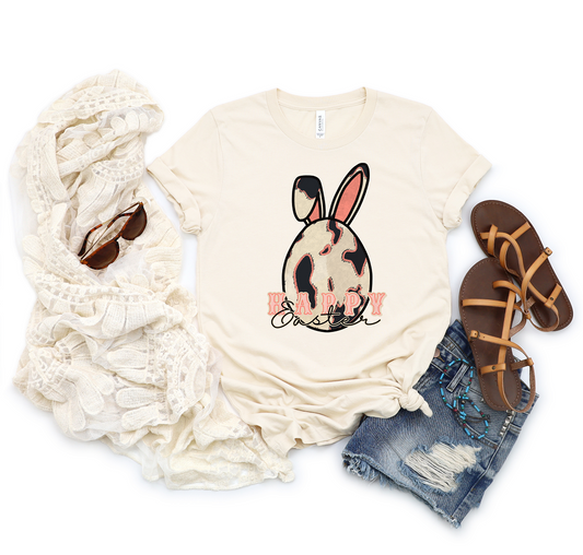 Happy Easter (Cow Print Egg) Tees & DTFs