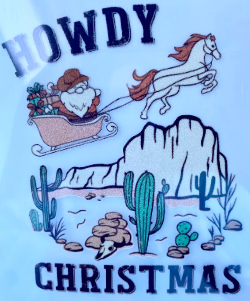 Howdy Christmas DTF Print