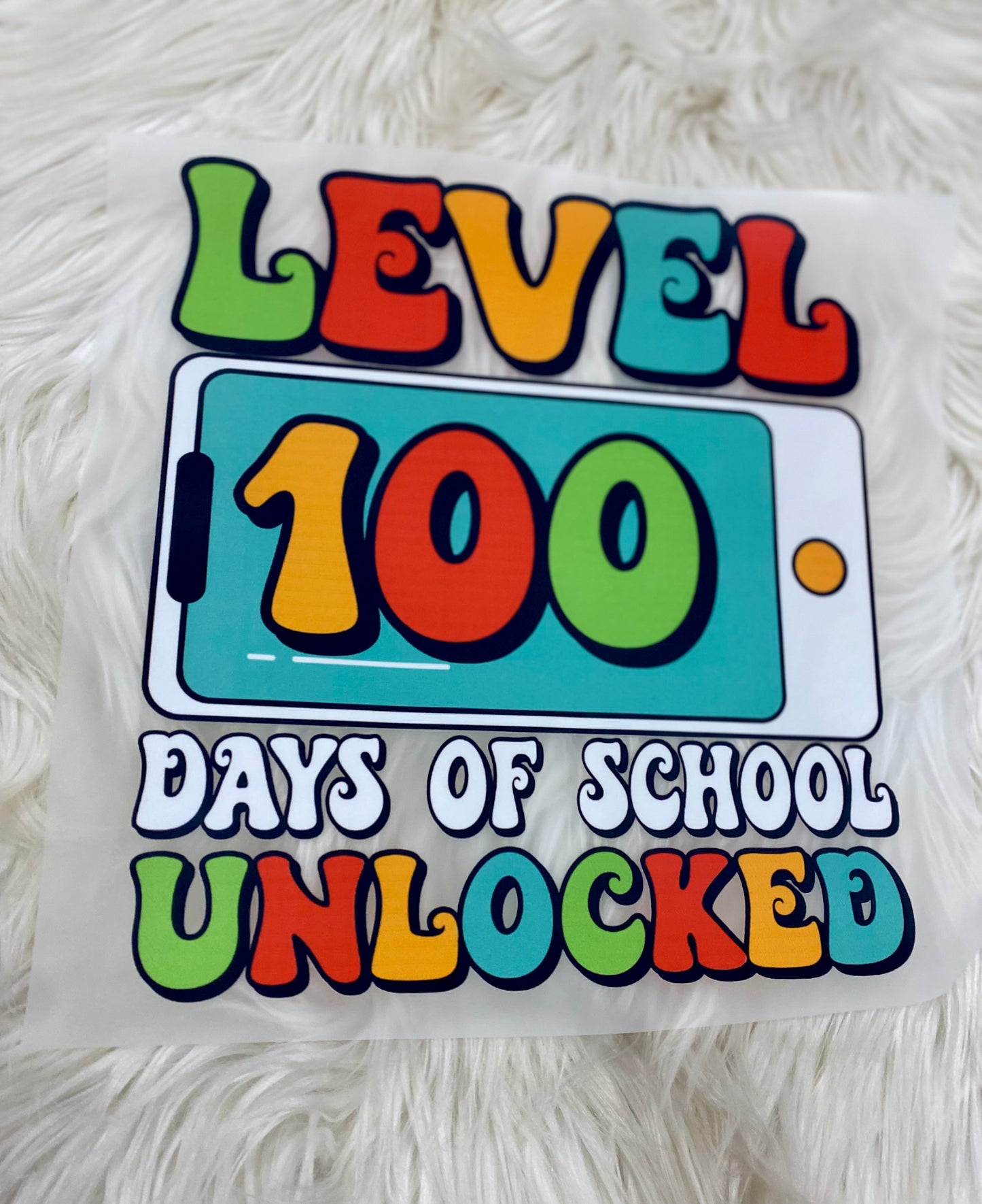 Level 100 Days Cellphone Tees & DTFs